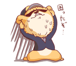 Dog policeman and kitten sticker #5866885