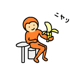 Daily conversation of monkey sticker #5866957