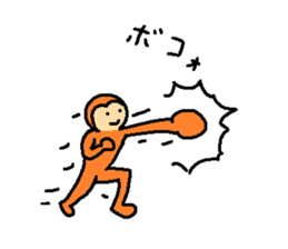 Daily conversation of monkey sticker #5866966