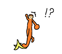 Daily conversation of monkey sticker #5866974