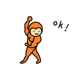 Daily conversation of monkey sticker #5866983