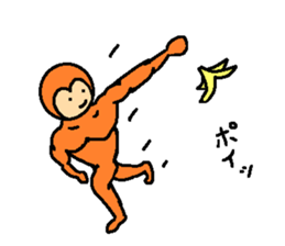 Daily conversation of monkey sticker #5866990