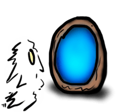 Woman ghost Sticker sticker #5867516