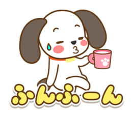 The dog which answers sticker sticker #5868024