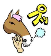 Horse Face Girl sticker #5868301
