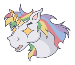RAINBOW Unicorn ELLERY sticker #5868892