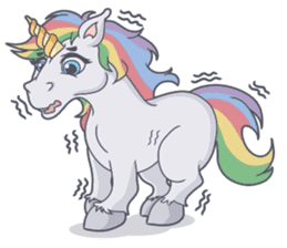 RAINBOW Unicorn ELLERY sticker #5868897