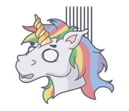 RAINBOW Unicorn ELLERY sticker #5868905