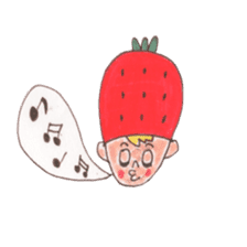 strawberry cap boy sticker #5868967