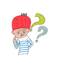 strawberry cap boy sticker #5868984