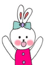 cheek pink rabbit2 sticker #5869074