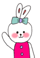 cheek pink rabbit2 sticker #5869075