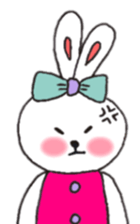 cheek pink rabbit2 sticker #5869076