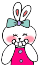 cheek pink rabbit2 sticker #5869078