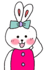 cheek pink rabbit2 sticker #5869081