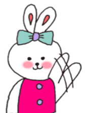 cheek pink rabbit2 sticker #5869082