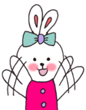 cheek pink rabbit2 sticker #5869084