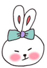 cheek pink rabbit2 sticker #5869091