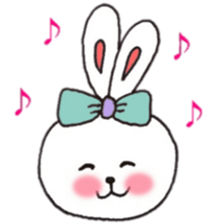cheek pink rabbit2 sticker #5869094