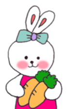 cheek pink rabbit2 sticker #5869101