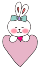 cheek pink rabbit2 sticker #5869105