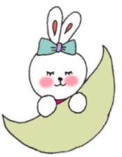 cheek pink rabbit2 sticker #5869106