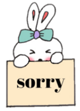 cheek pink rabbit2 sticker #5869108