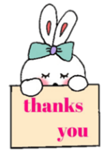 cheek pink rabbit2 sticker #5869109