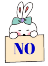 cheek pink rabbit2 sticker #5869111