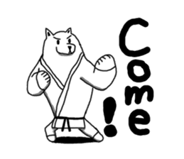 Karate White Bear sticker #5869353