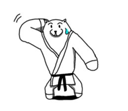 Karate White Bear sticker #5869357