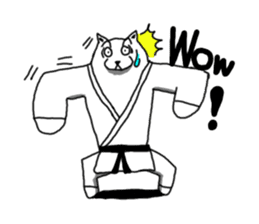 Karate White Bear sticker #5869369