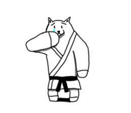 Karate White Bear sticker #5869389