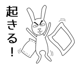 Dark eyebrows of rabbit sticker #5869657