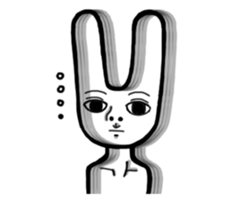 Rabbit planet family sticker #5869672