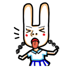 Rabbit planet family sticker #5869674