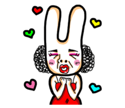 Rabbit planet family sticker #5869679