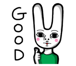 Rabbit planet family sticker #5869680