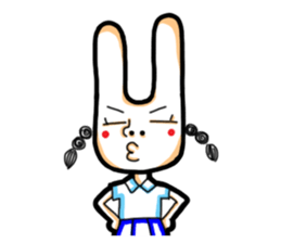 Rabbit planet family sticker #5869682