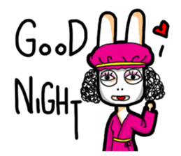 Rabbit planet family sticker #5869687