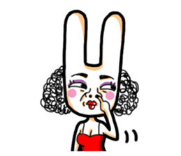 Rabbit planet family sticker #5869695