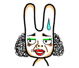 Rabbit planet family sticker #5869699