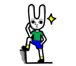 Rabbit planet family sticker #5869700