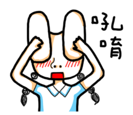 Rabbit planet family sticker #5869702