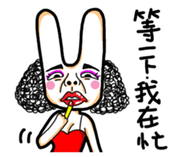 Rabbit planet family sticker #5869703