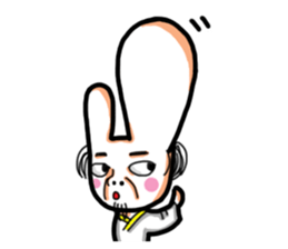 Rabbit planet family sticker #5869705