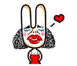 Rabbit planet family sticker #5869707