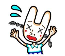 Rabbit planet family sticker #5869710