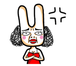 Rabbit planet family sticker #5869711