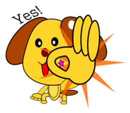 Maybe Happy Dog sticker #5871758